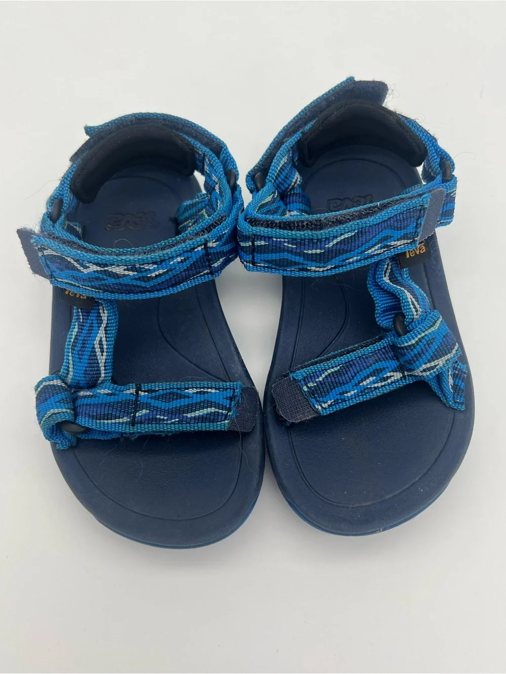 Teva toddler baby boys hiking sandals size 6 Blue strap Outdoor walking shoes